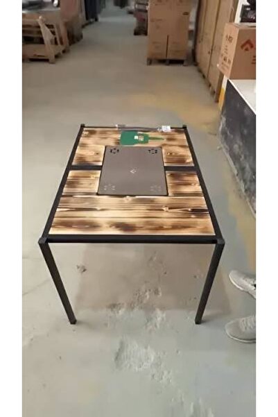 İksa Premium Katlanır Ahşap Mangal Standı Ve Piknik Masası (140 cm x 70 cm)