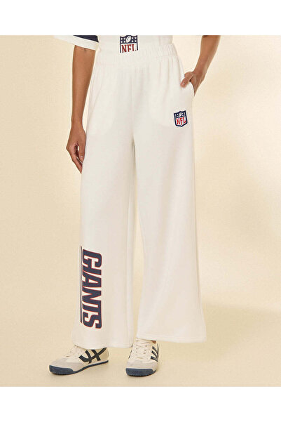 REDTAG Women Ivory Printed Wide Leg Active Pants