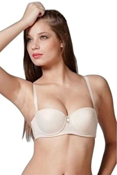 Yeni İnci Women's Underwire Bra with Removable Straps and Support (Sock Gift ...