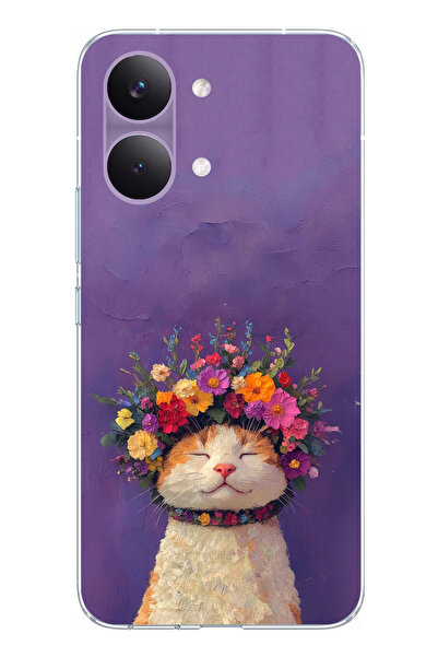 TechTree POCO X8 PRO MAX Uyumlu Frida Catlo kedi Baskılı Silikon Kılıf