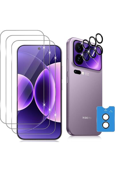 aheaks Xiaomi Mi 17 Pro için Nano Cam Ekran Koruyucu ve 2 Parçalı Arka Kamera...