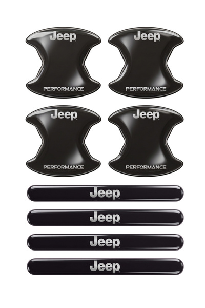İntervex Global Premium Door Handle Scratch Protector (Set of 8) – Black & Tr...