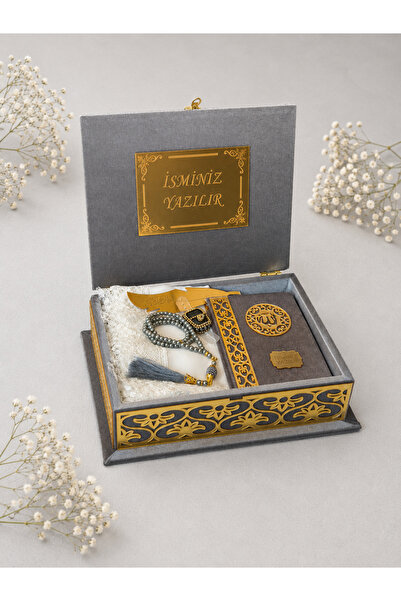 lifestyling Kadife kaplı özel sandıklı çeyizlik set seccade seti çeyizlik hed...