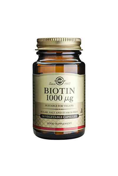 Solgar Βιοτίνη 1000 mcg Φυτικές Κάψουλες 50