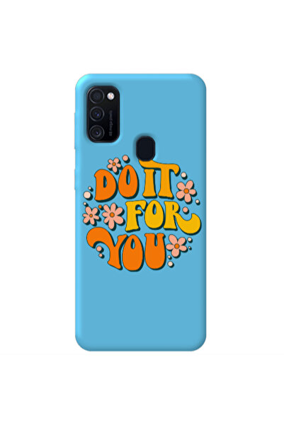 Other Samsung M21 Do it For You Blue Colored Silicone TPU Θήκη