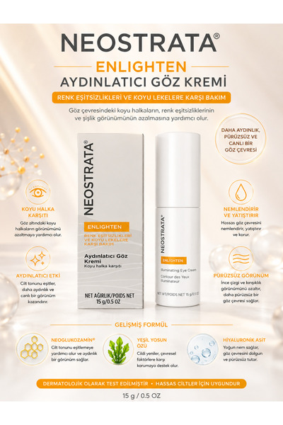 NeoStrata Enlighten Brightening 15Gr - Anti-Fine Line and Dark Circle Brighte...