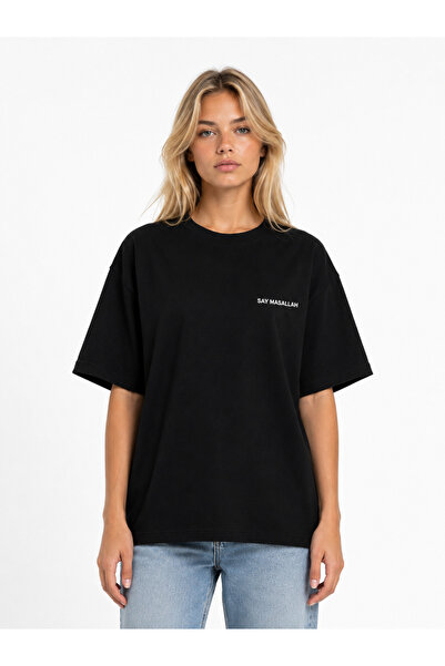 Compostela Unisex Women's Men's Say Masallah Written Logo Front Printed Overs...