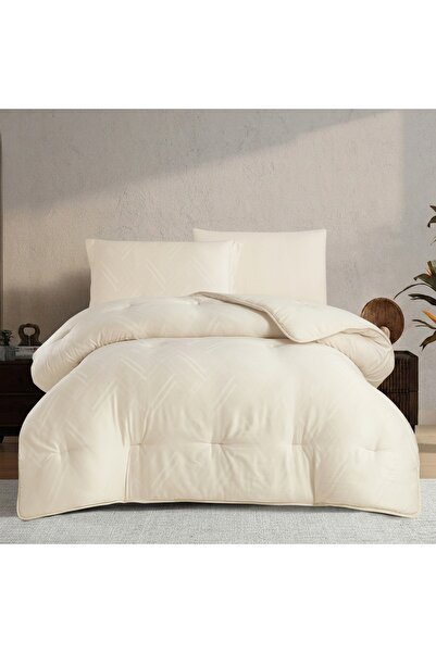 Alhabib bedding Sara Summer Single and Half Beige Bedspread Suitable for 200X...