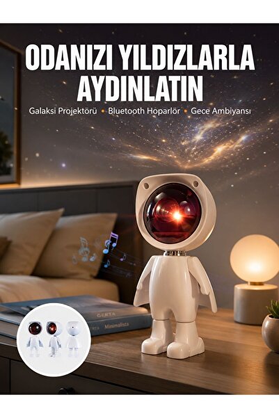 Projeksiyon Güneş Lambası Astronot Gün Batımı Projektör LED Işıklı Yeni Nesil -