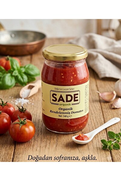 SADE Organik Domates Salçası 650 gr