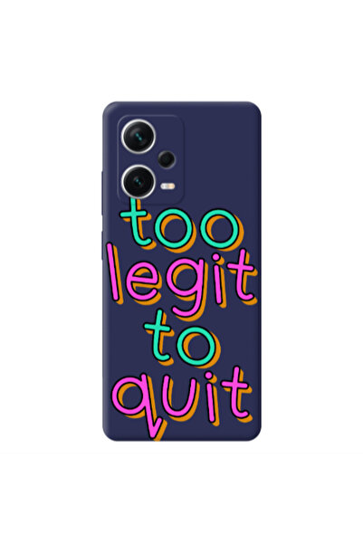 Other Xiaomi Poco X5 Too Legit To Quit Dark blue Colored Silicone TPU Θήκη