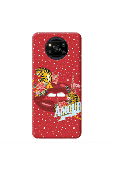 Other Xiaomi Poco X3 /X3 Pro Amour Red Colored Silicone TPU Θήκη