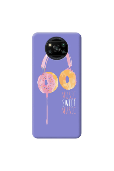 Other Xiaomi Poco X3 /X3 Pro Donut earphone Purple Colored Silicone TPU Θήκη