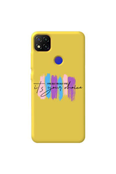 Other Xiaomi Redmi 9c One Day Or Day One Yellow Colored Silicone TPU Θήκη