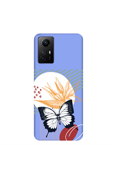 Other Xiaomi Redmi Note 12s Butterfly Lines Light Purple Colored Silicone TPU...