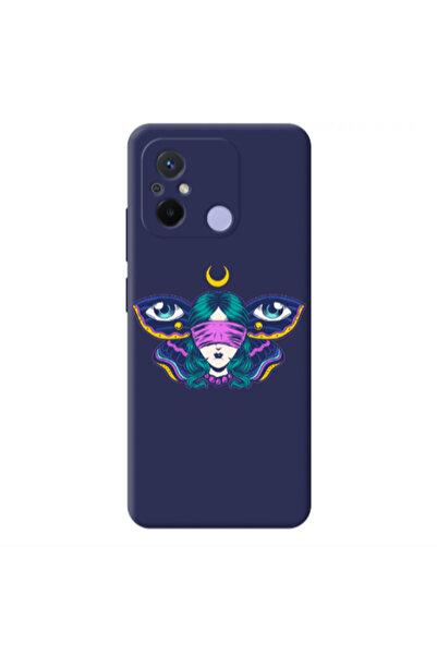 Other Xiaomi Redmi 12C Eye in my ear Dark blue Colored Silicone TPU Θήκη