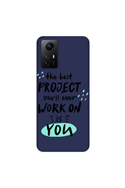 Other Xiaomi Redmi Note 12s The Best Project Dark blue Colored Silicone TPU Θήκη