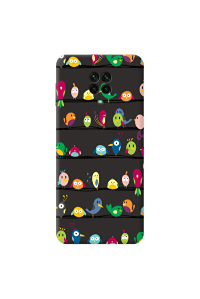 Other Xiaomi Redmi Note 9 Pro birds Black Colored Silicone TPU Θήκη