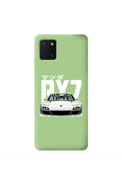 Other Samsung Note 10 Lite Car Rx7 Light Green Colored Silicone TPU Θήκη