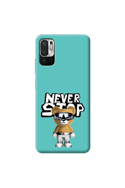 Other Xiaomi Redmi Note 10 Pro 5G Never stop Turquoise Colored Silicone TPU Θήκη