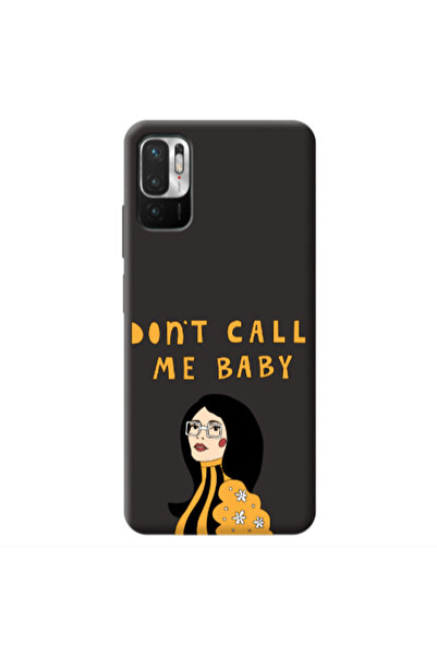 Other Xiaomi Redmi Note 10 Pro 5G Call me baby Black Colored Silicone TPU Θήκη