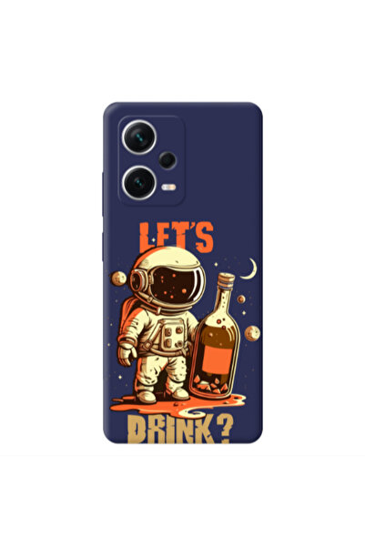 Other Xiaomi Poco X5 Lets drink Dark blue Colored Silicone TPU Θήκη