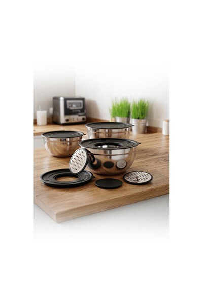 Empressco 6-Piece Grater Storage and Mixing Set, Practical and Stylish Use