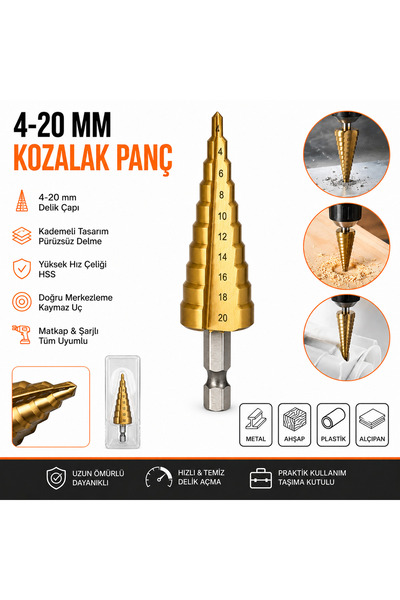 TITEX KADEMELİ MATKAP UCU 4-20 MM (KOZALAK PANÇ )