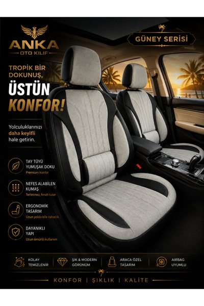 Anka Hyundai İ10 Uyumlu Premium Oto koltuk kılıfı
