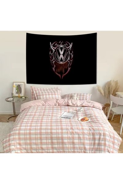 OEM Σημαία διακοσμητική Volkswagen devil flag Decor 60x90cm - Μαύρο