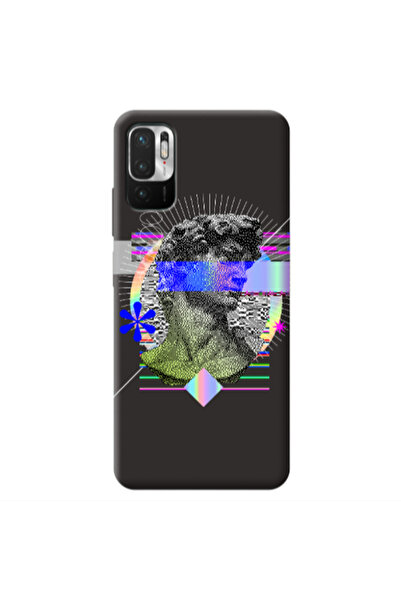 Other Xiaomi Redmi Note 10 Pro 5G Statue pixels Black Colored Silicone TPU Θήκη