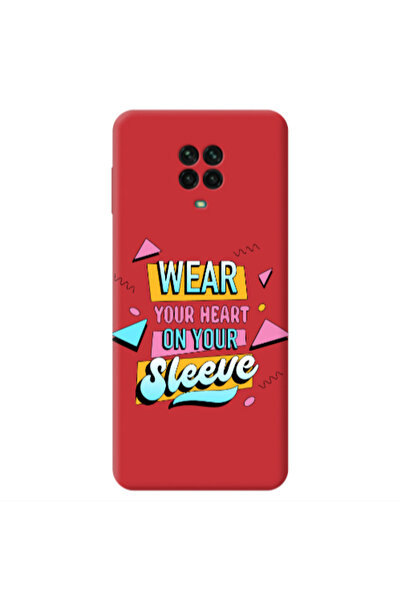 Other Xiaomi Redmi Note 9 Pro Wear Your Heart Red Colored Silicone TPU Θήκη