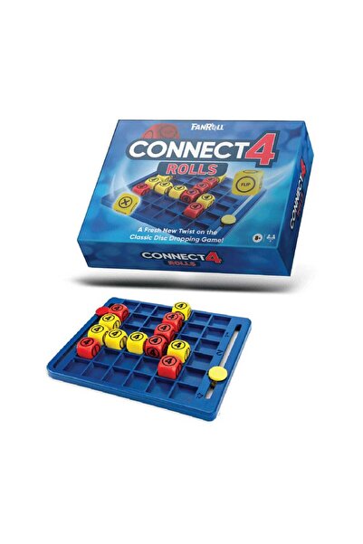 FanRoll Joc de societate Connect 4 cuburi multicolor 7x3x11cm