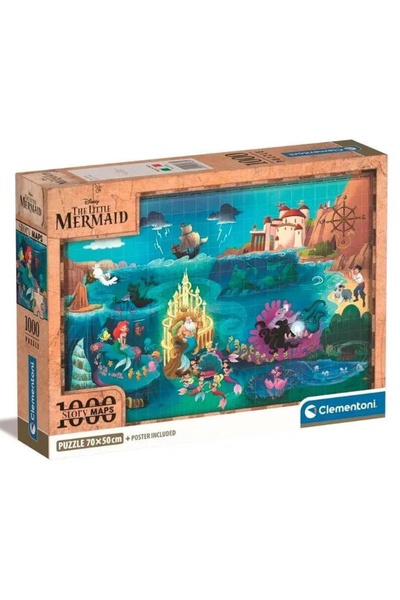 CLEMENTONI Puzzle Disney, Mica sirena, 1000 piese