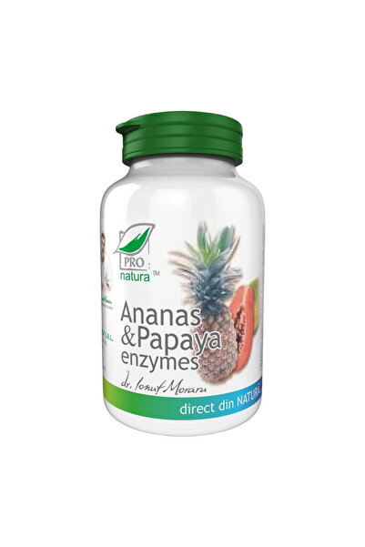 MEDICA Ananas, Papaya si Enzime 60cpr