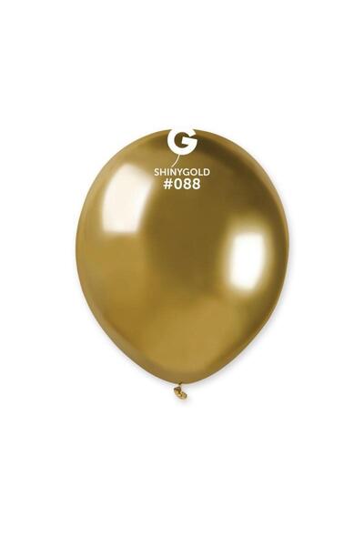 Gemar 100 Baloane Auriu Cromat 13 cm