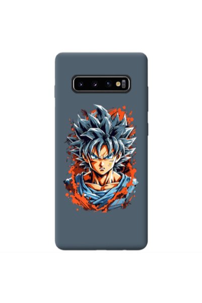 Other Samsung S10 Anime Goku Dark Grey Colored Silicone TPU Θήκη