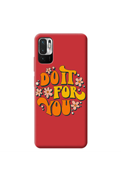 Other Xiaomi Redmi Note 10 Pro 5G Do it For You Red Colored Silicone TPU Θήκη