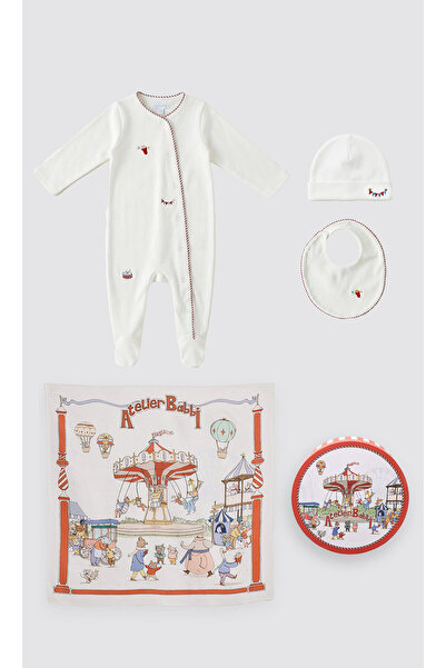 Atelier Babbi 100% Cotton 4-Piece Newborn Set - Funco