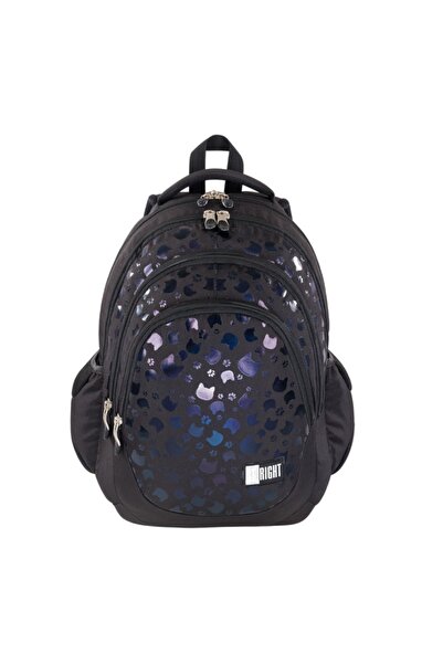 MC Micostore Ghiozdan Black Cats, 42cm, 4 compartimente, negru
