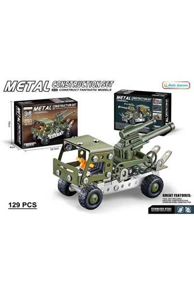 OEM Set metalic Merkpol Constructor cu 129 de piese pentru construcția de modele