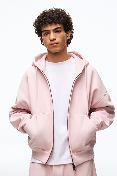 Bershka Fermuarlı kapüşonlu sweatshirt