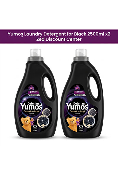 Yumoş Detergent lichid de rufe pentru haine negre 2500ml x 2 (total: 100 spăl...