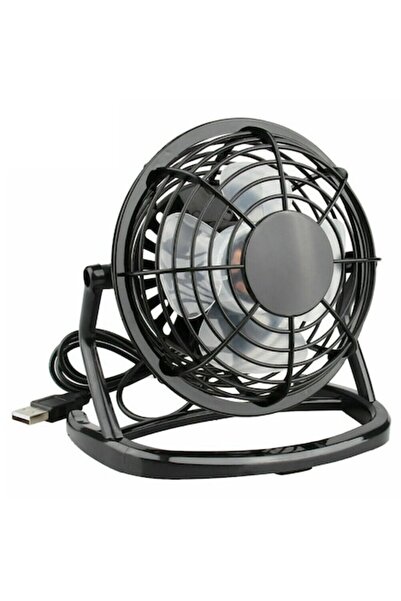 OEM Ventilator de birou portabil USB, negru, 10 cm
