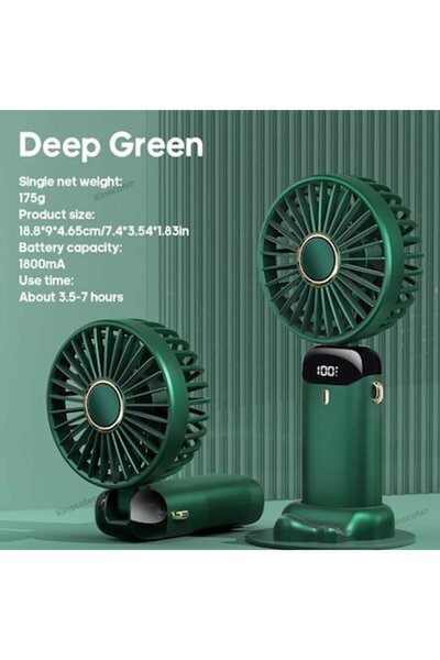 OEM Ventilator portabil USB pliabil cu suport pentru telefon, 5 viteze, reînc...
