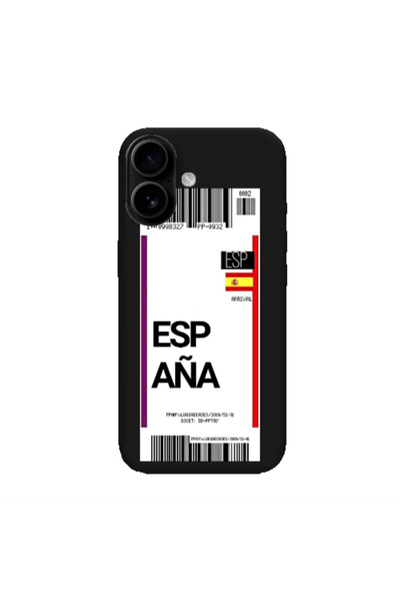 Other Apple Iphone 16 Espana Arrival Black Colored Silicone TPU Θήκη