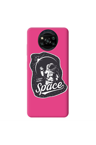 Other Xiaomi Poco X3 /X3 Pro I need more spacee Fuchsia Colored Silicone TPU ...