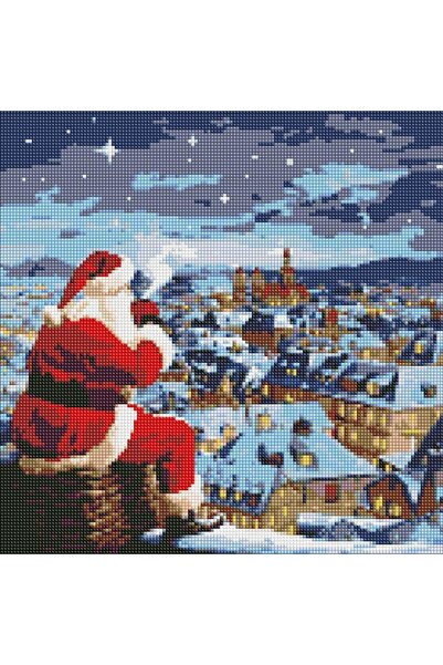 ideyka Mozaic diamantat Noapte de Craciun 40x40 cm 5D AB
