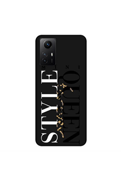 Other Xiaomi Redmi Note 12s Mini Quen Forever Black Colored Silicone TPU Θήκη