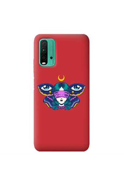 Other Xiaomi Poco M3 Eye in my ear Red Colored Silicone TPU Θήκη